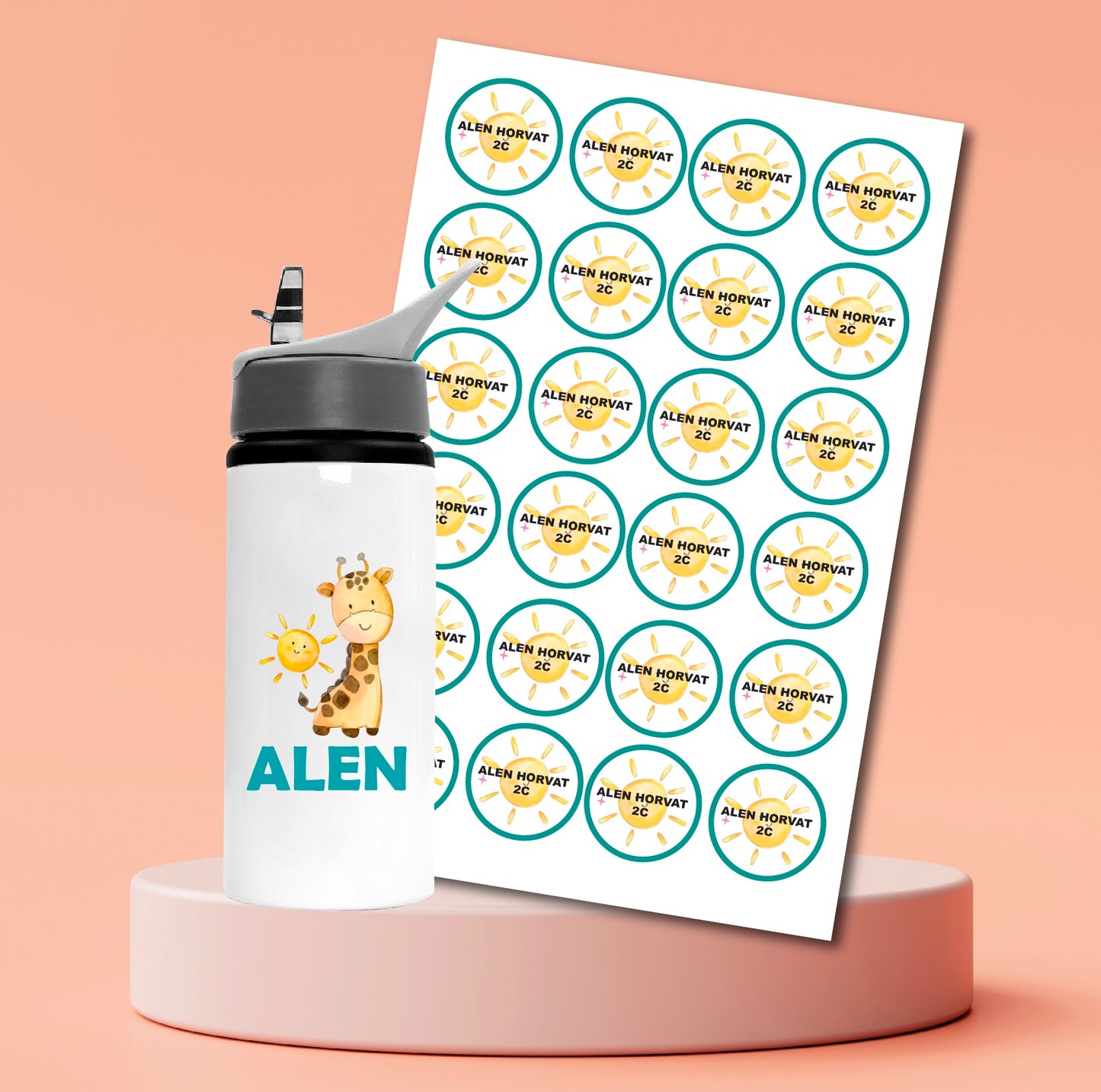 Combo (bottle + stickers)