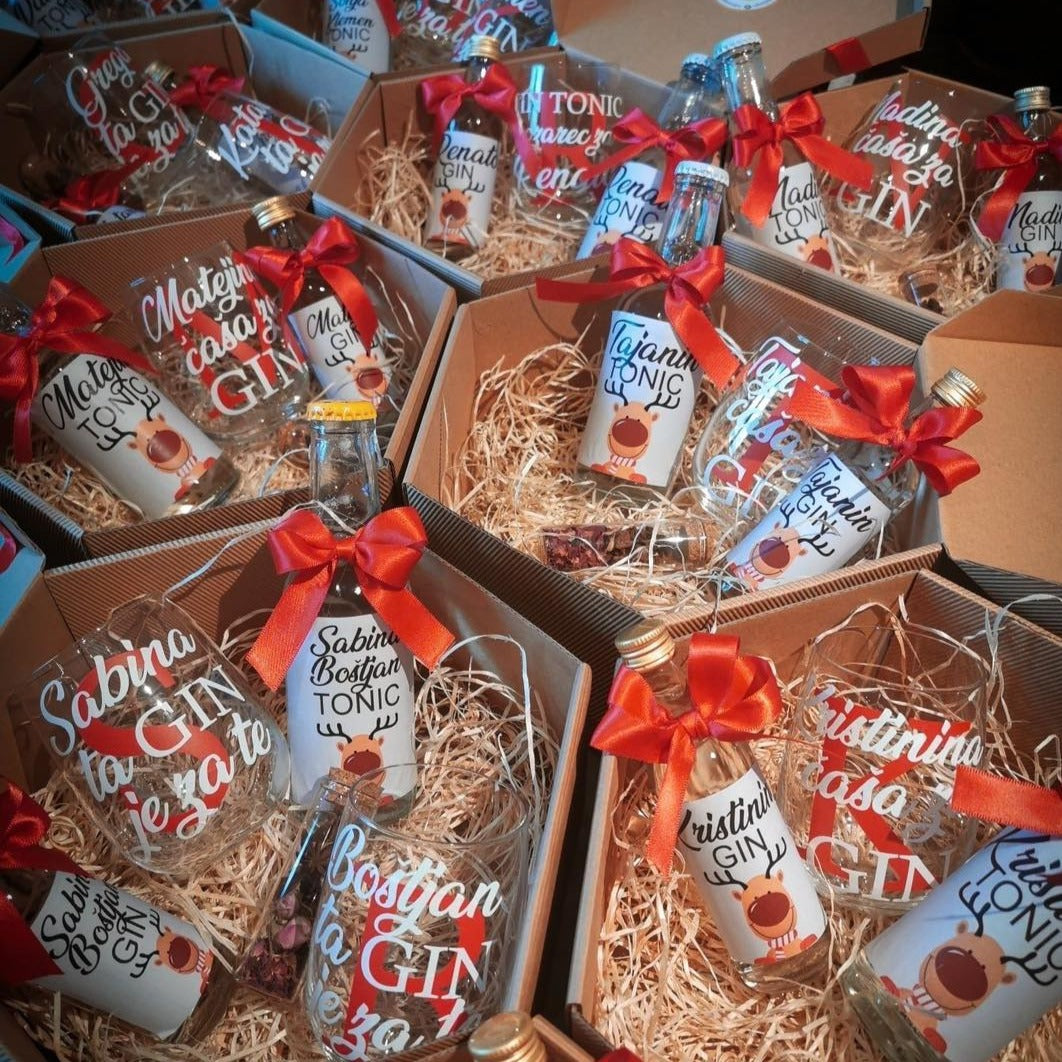 Poklon set "Mini gin" - Christmas edition