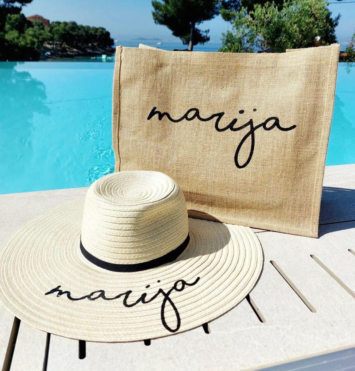 Beach set (tote+ hat)