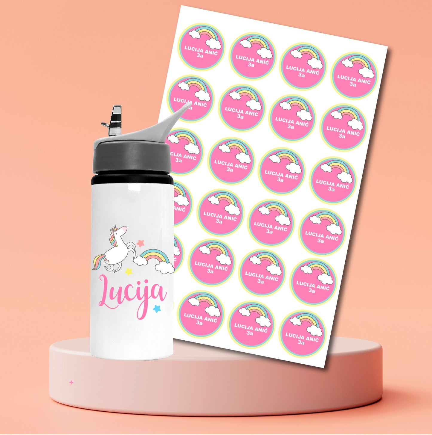 Combo (bottle + stickers)