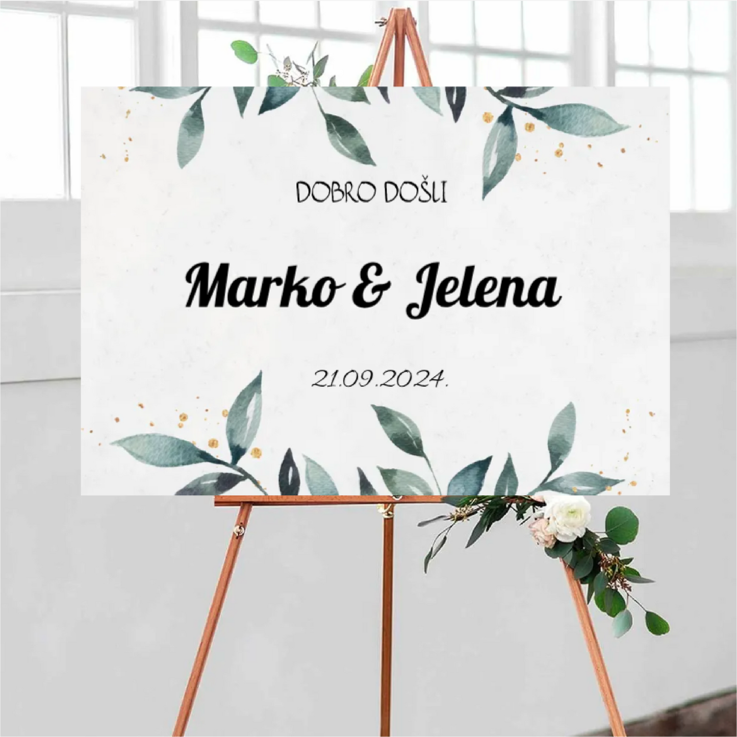 XXL Wedding plate - horizontal