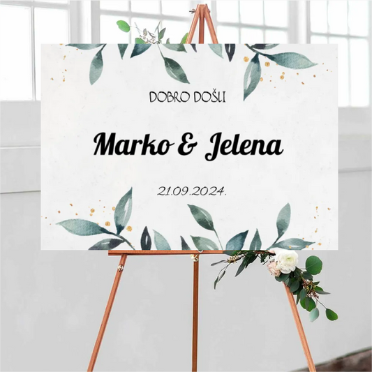 XXL Wedding plate - horizontal