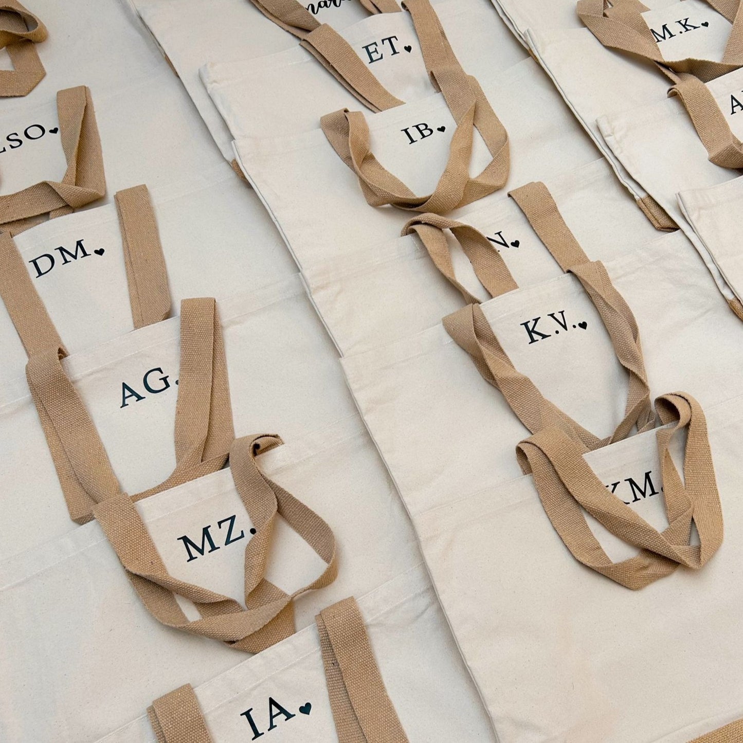 A set of personalized bags