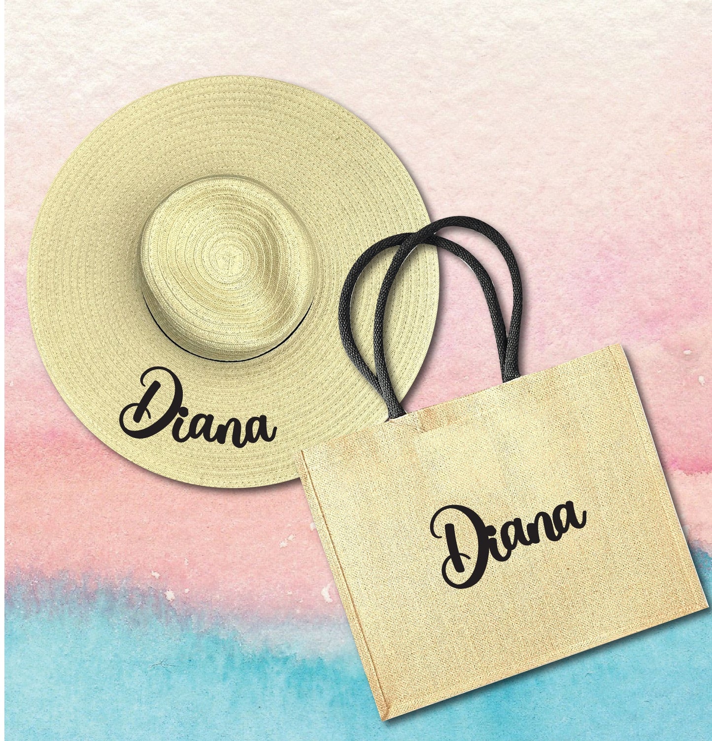 Beach set (tote+ hat)