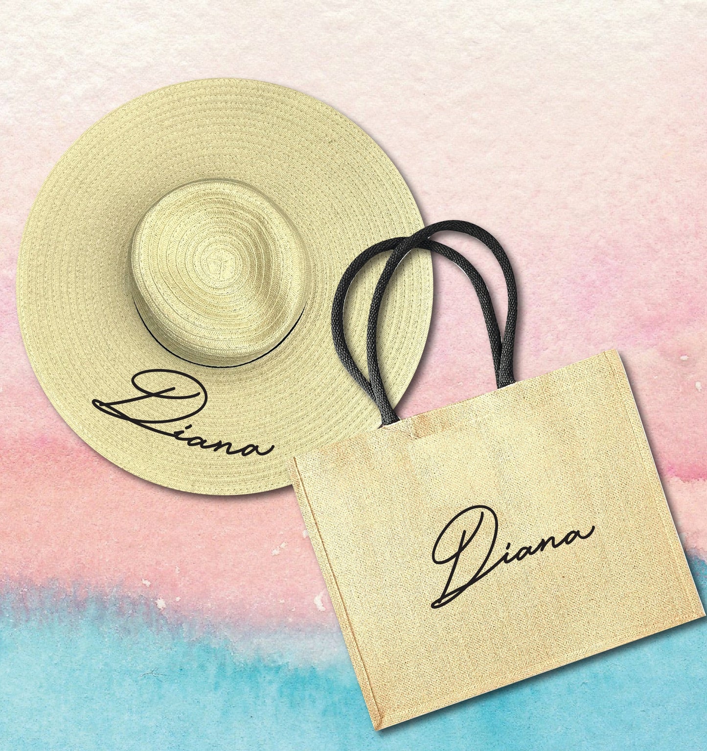 Beach set (tote+ hat)