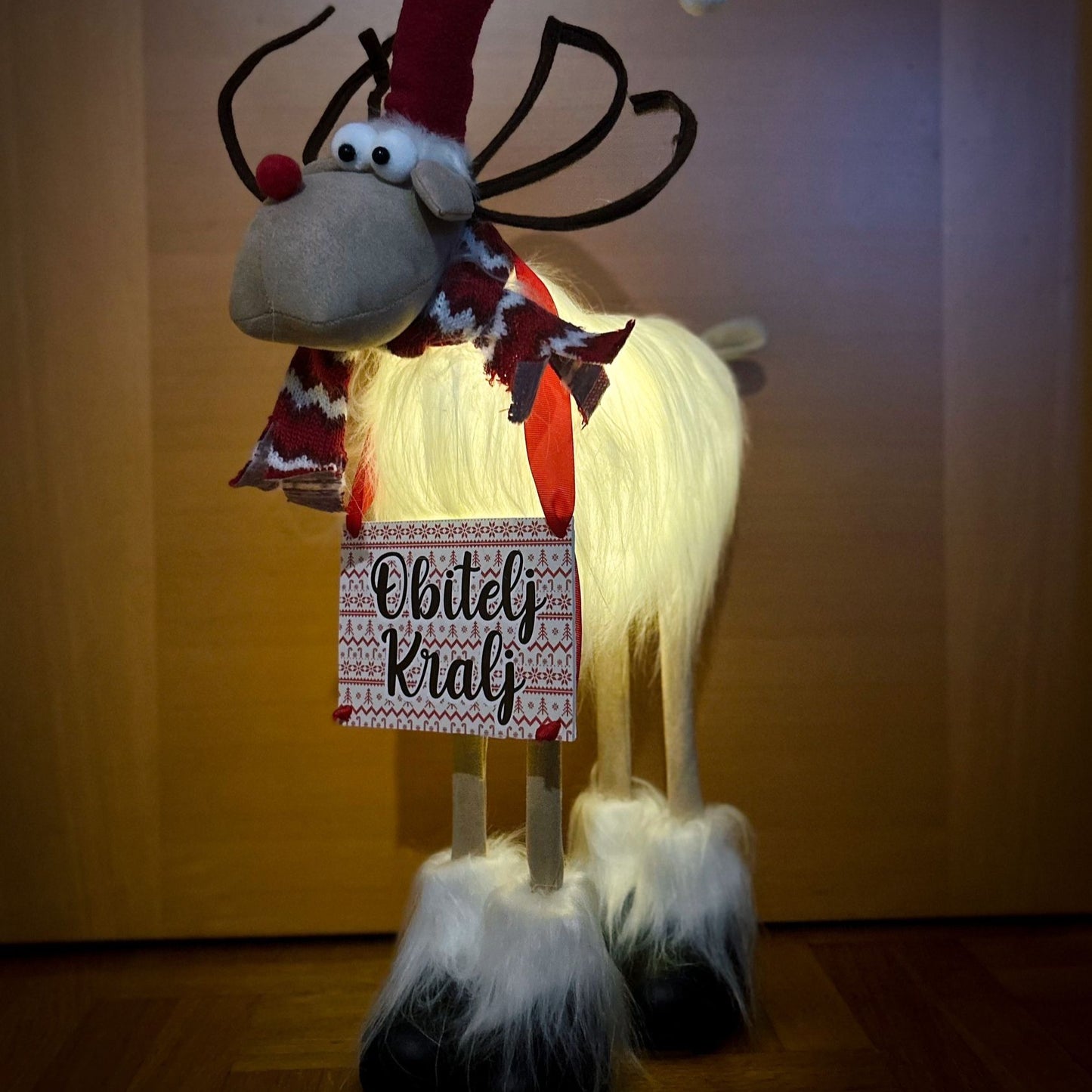 Personalized luminous "Rudolf"