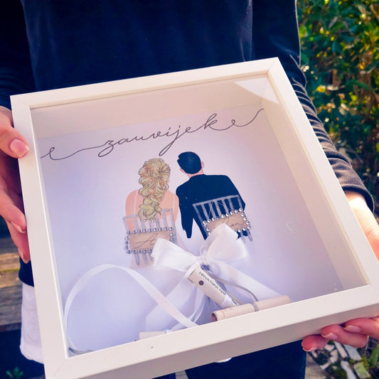 3D Frame "Moneybox - Newlyweds"