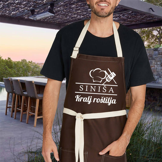 Premium men's personalized apron