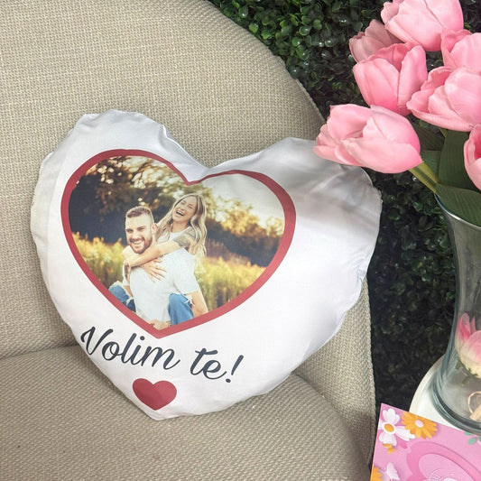 Personalizirani jastuk u obliku srca