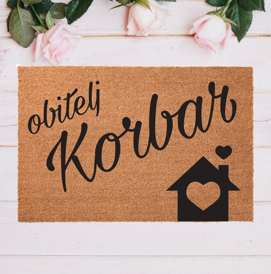 Personalized doormat "House"