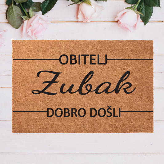 Personalized doormat "Simple"