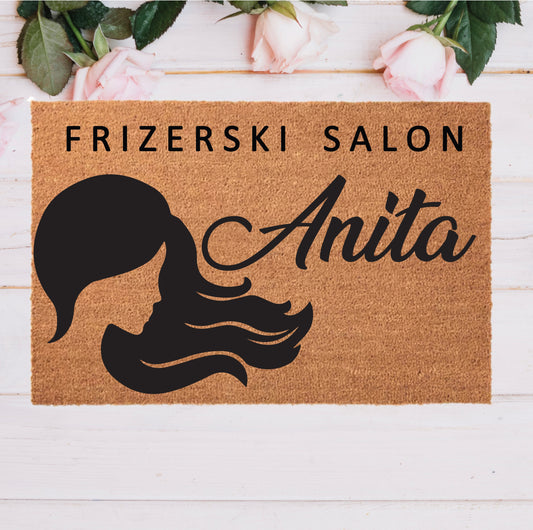 Personaliziran predpražnik "Frizerski salon"