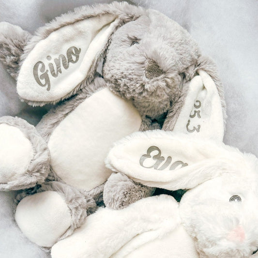 Personalized plush toy bunny